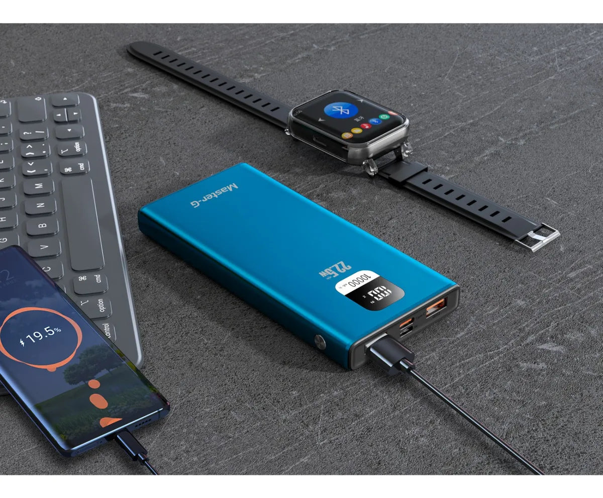 Power Bank 10000mAh 22.5W PD Master-G Azul