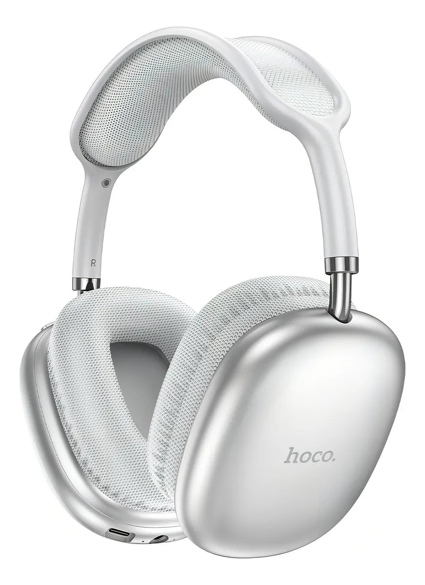 Audífonos Bluetooth Hoco W35 Air 45h iPhone Android - Plata
