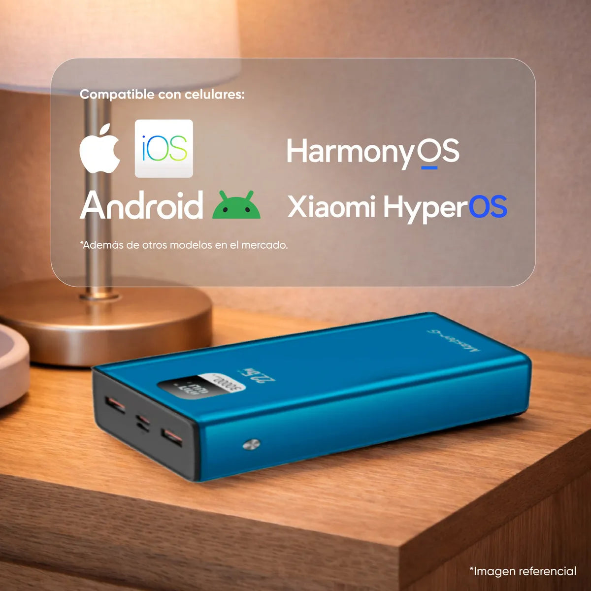Power Bank 30000mAh 22.5W Master-G Azul Carga Rápida